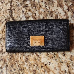 Michael Kors Black and Gold Wallet